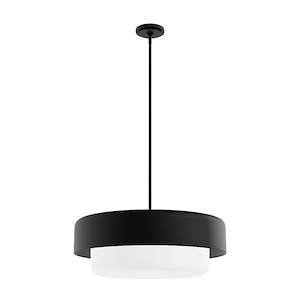 Station - 4 Light Pendant In Modern Style-9 Inches Tall and 24 Inches Wide