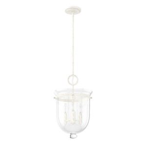 Belltown 3-Light Pendant In Transitional Style-18 Inches Tall and 11 Inches Wide