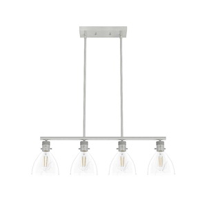 Van Nuys 4-Light Linear Chandelier In Transitional Style-8.75 Inches Tall and 6 Inches Wide - 1093920