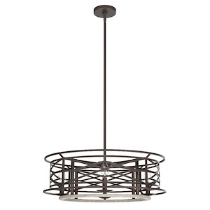 Langwood 4-Light Chandelier In Formal Style-8 Inches Tall and 24 Inches Wide - 1087831