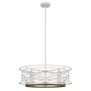 Langwood 4-Light Chandelier In Formal Style-8 Inches Tall and 24 Inches Wide