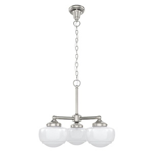 Saddle Creek - 3 Light Convertible Chandelier In Transitional Style-17.25 Inches Tall and 20.25 Inches Wide