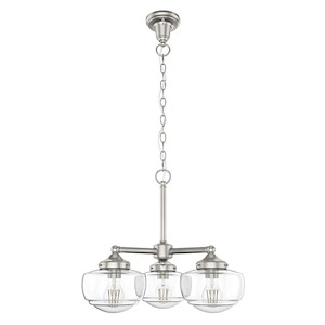 Saddle Creek - 3 Light Chandelier In Transitional Style-17.25 Inches Tall and 20.25 Inches Wide