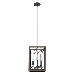 Chevron - 4 Light Pendant In Casual Style-16 Inches Tall and 11 Inches Wide - 1270392