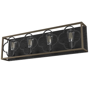 Gablecrest 4-Light Vanity Wall Light Fixture 33 Inches Long and 9 Inches Tall - 1105700