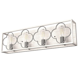 Gablecrest 4-Light Vanity Wall Light Fixture 33 Inches Long and 9 Inches Tall - 1105700