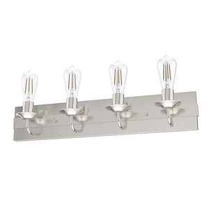 Perch Point - 4 Light Bath Vanity-5 Inches Tall and 26.5 Inches Wide - 1277289