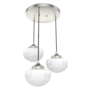 Saddle Creek - 3 Light Linear Cluster Pendant In Transitional Style-7.25 Inches Tall and 17.25 Inches Wide - 1266008