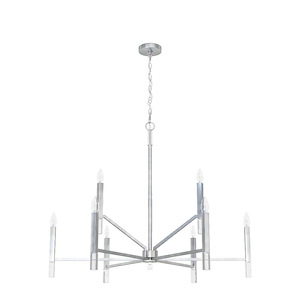 Sunjai - 9 Light 2-Tier Chandelier In Formal Style-32.25 Inches Tall and 40 Inches Wide