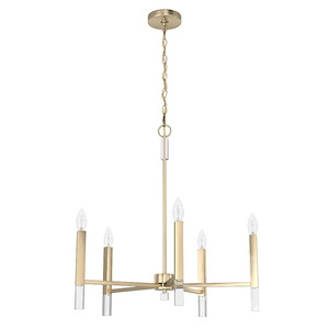 Sunjai - 5 Light Chandelier In Formal Style-26.25 Inches Tall and 25 Inches Wide - 1255170