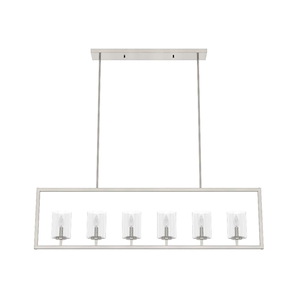 Kerrison - 6 Light Chandelier In Modern Style-13 Inches Tall and 48 Inches Wide - 1286784