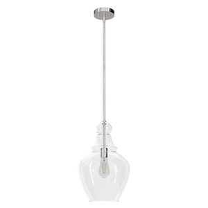 Maple Park - 1 Light Pendant In Casual Style-18 Inches Tall and 12 Inches Wide - 1112893