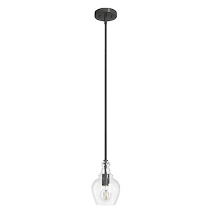 Maple Park - 1 Light Mini Pendant In Casual Style-9.25 Inches Tall and 6 Inches Wide - 1112892
