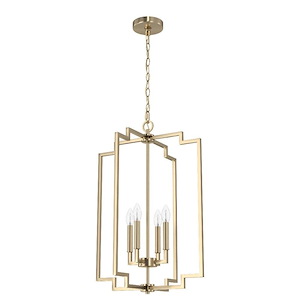 Zoanne - 4 Light Pendant In Modern Style-27 Inches Tall and 18.5 Inches Wide