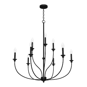 Southcrest - 9 Light 2-Tier Chandelier In Casual Style-38 Inches Tall and 36 Inches Wide - 1266013