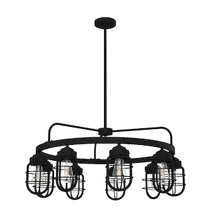 Starklake - 9 Light Chandelier In Industrial Style-14.75 Inches Tall and 34.5 Inches Wide