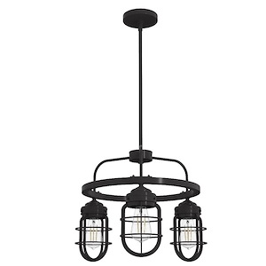 Starklake - 3 Light Chandelier In Industrial Style-14.75 Inches Tall and 20.5 Inches Wide - 1255231