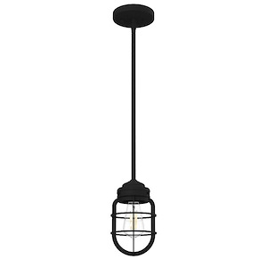 Starklake - 1 Light Mini Pendant In Caged Style-8.5 Inches Tall and 5.25 Inches Wide - 1112897