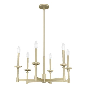 Briargrove - 6 Light Chandelier In Farmhouse Style-13 Inches Tall and 27 Inches Wide - 1270458
