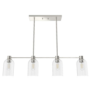 Lochemeade 4-Light Chandelier Ceiling Light Fixture 37.5 Inches Long and 8.75 Inches Tall - 1105707