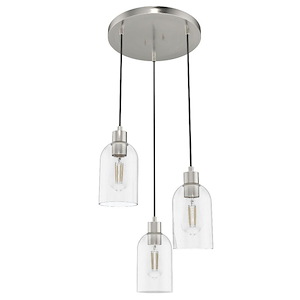 Lochemeade 3-Light Cluster Ceiling Light Fixture 14.5 Inches Long and 9.5 Inches Tall