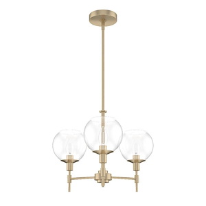 Xidane - 3 Light Chandelier In Mid Century Style-13 Inches Tall and 19 Inches Wide