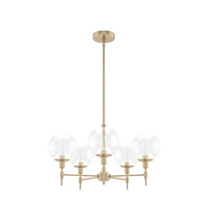 Xidane - 5 Light Chandelier In Mid Century Style-17.5 Inches Tall and 24 Inches Wide