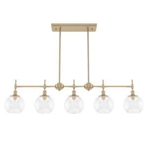 Xidane - 5 Light Chandelier In Mid Century Style-10.25 Inches Tall and 42.25 Inches Wide - 1266021