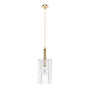 Gatz - 1 Light Pendant In Modern Style-10 Inches Tall and 25 Inches Wide