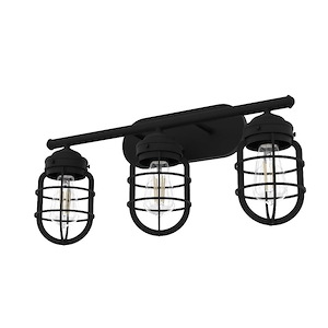 Starklake - 3 Light Bath Vanity In Caged Style-11.5 Inches Tall and 7 Inches Wide - 1112899