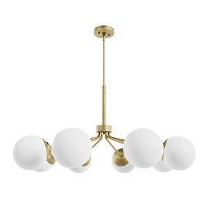 Hepburn - 8 Light Chandelier In Mid-Century Modern Style-20 Inches Tall and 40 Inches Wide