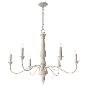 Teren 6-Light Chandelier In Formal Style-24.75 Inches Tall and 31 Inches Wide