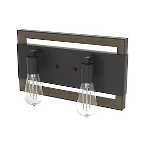 Woodburn - 2 Light Bath Vanity In Modern Style-9 Inches Tall and 16 Inches Wide