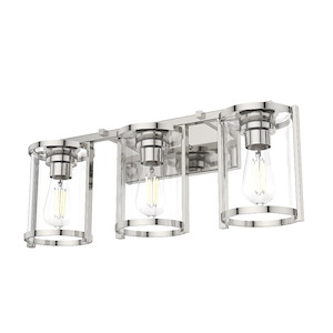 Astwood 3-Light Bath Vanity In Caged Style-10.25 Inches Tall and 7.25 Inches Wide - 1087814