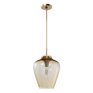 Vidria - 1 Light Pendant-14 Inches Tall and 12 Inches Wide