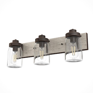 Devon Park - 3 Light Bath Vanity In Rustic Style-8.5 Inches Tall and 6.75 Inches Wide - 1286803