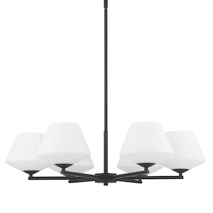 Celestial Valley - 6 Light Chandelier-7.75 Inch Tall and 28.5 Inch Wide - 1375024