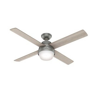 Marietta-Ceiling Fan with Light Kit and Remote Control in Casual Style-52 Inches Wide by 14.26 Inches High