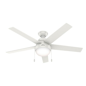 Anslee 52 Inch Ceiling Fan with LED Light Kit and Pull Chain - 1012671