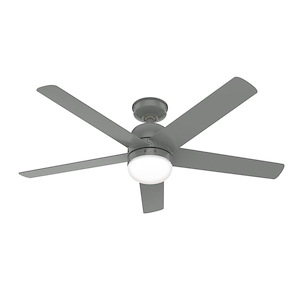 Anorak - 52 Inch 5 Blade Ceiling Fan with Light Kit and Wall Control In Casual Style