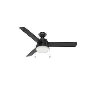 Aker 52 Inch Ceiling Fan with LED Light Kit and Pull Chain