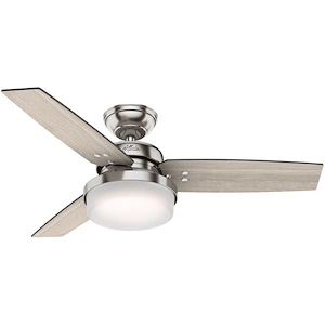 Sentinel 44 Inch Ceiling Fan with LED Light Kit and Handheld Remote