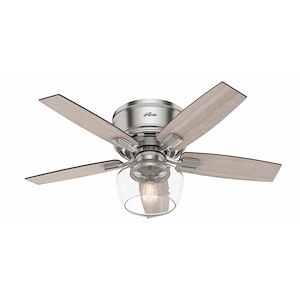 Bennett 44 Inch Low Profile Ceiling Fan with LED Light Kit and Handheld Remote