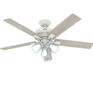 52 Inch Whittier Ceiling Fan with LED Light Kit and Pull Chain