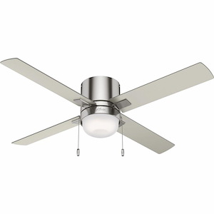 Minikin - 52 Inch 4 Blade Ceiling Fan with Light Kit and Pull Chain