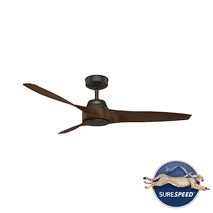 Mosley - 3 Blade Ceiling Fan with Wall Control In Industrial Style-12.15 Inches Tall and 52 Inches Wide