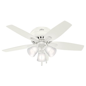 Newsome 42 Inch Low Profile Ceiling Fan with LED Light Kit and Pull Chain