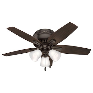 Newsome 42 Inch Low Profile Ceiling Fan with LED Light Kit and Pull Chain - 675490