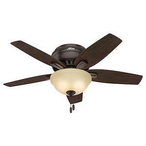 Newsome 42 Inch Low Profile Ceiling Fan with LED Light Kit and Pull Chain - 516735