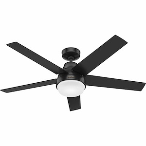 WiFi Aerodyne-Ceiling Fan with LED Light Kit and Handheld Remote in Modern Style-52 Inches Wide by 15.92 Inches High
